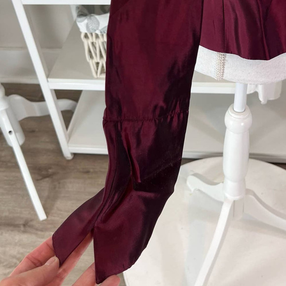 JS Collections Women's Dress Jacket, size 12. Burgundy Special Occasion - Picture 6 of 12